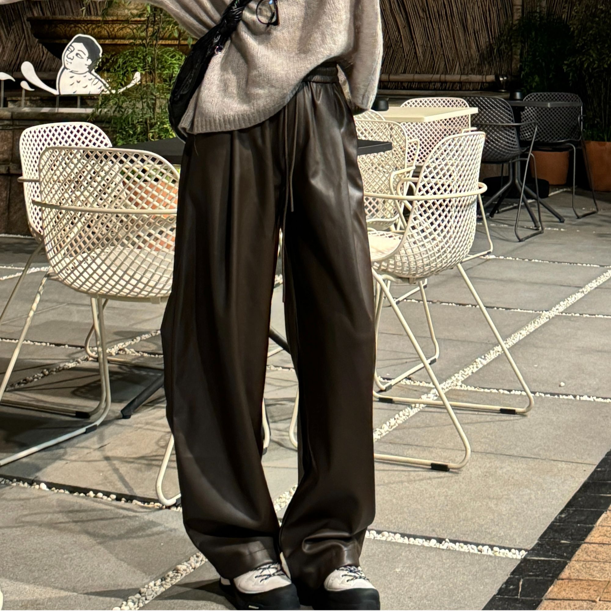 喜好MAX【冬季甄选】阔腿宽松百搭拖地ins休闲裤 XH2499