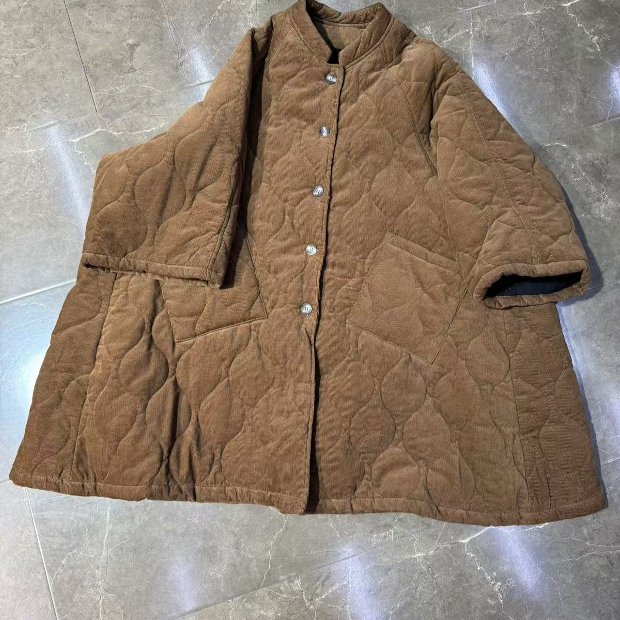 条绒棉服休闲加厚保暖