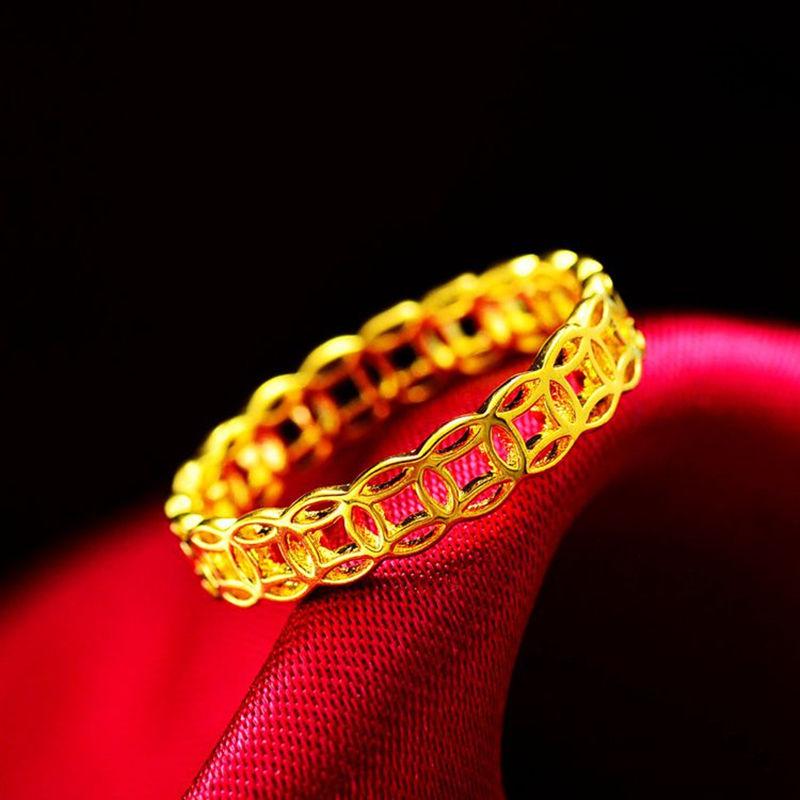 铜合金戒指 时尚复古款钱多多戒指