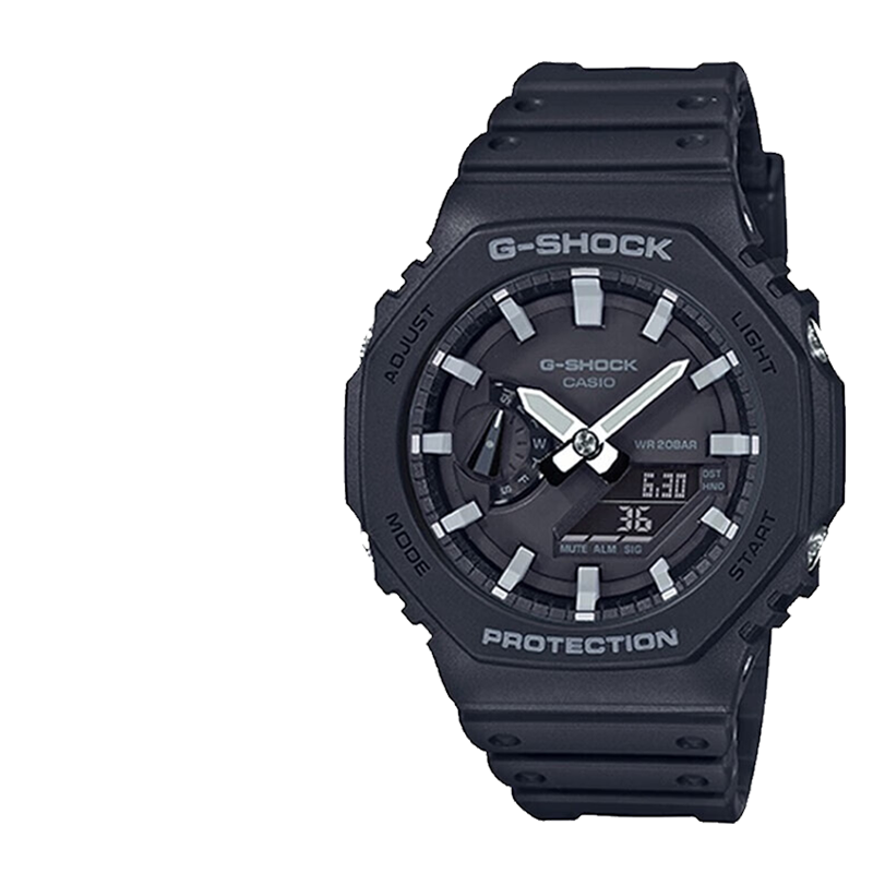 卡西欧（CASIO） G-SHOCK多功能运动男表潮流八角形手表 GA-2100-1A
