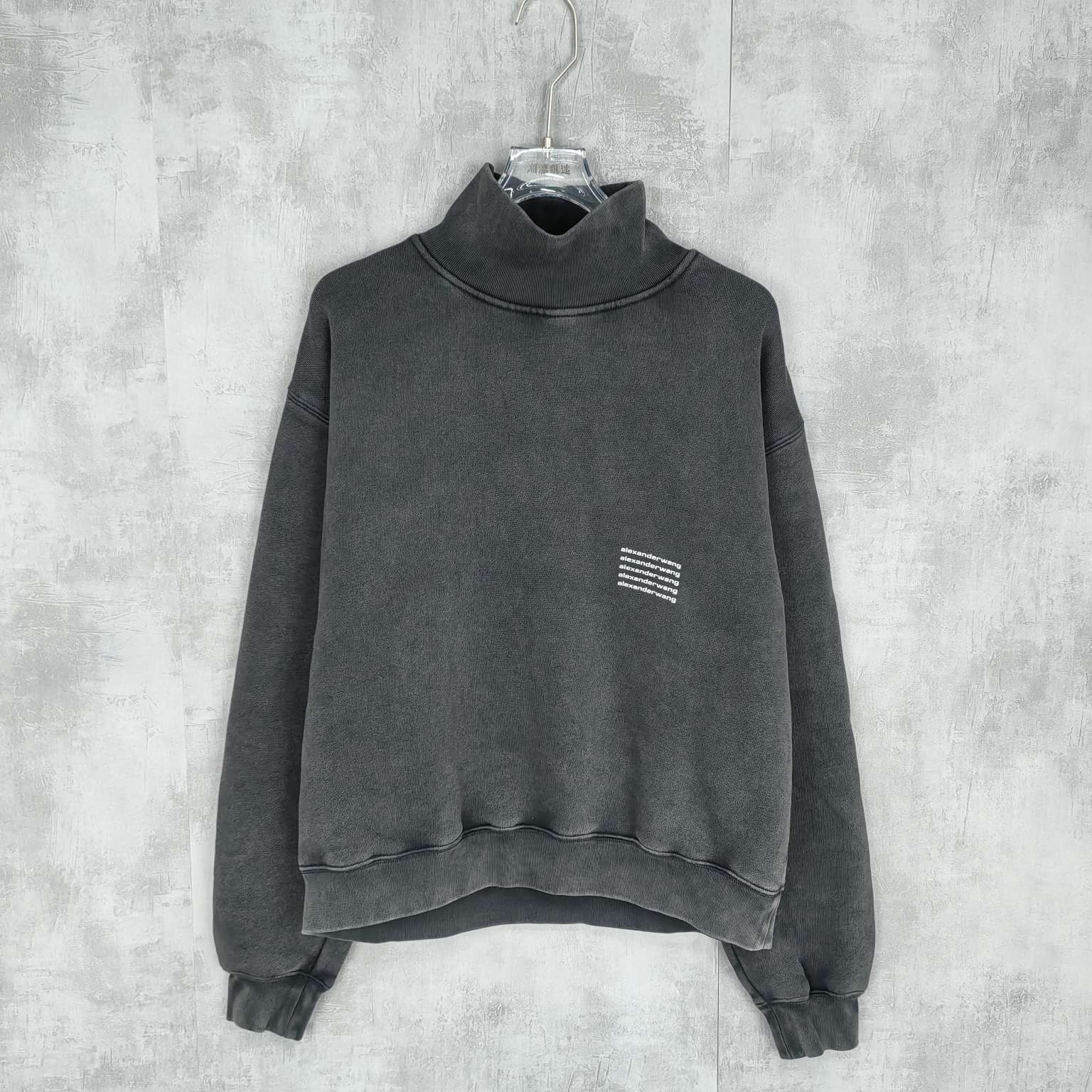 Alexander Wang Logo高领毛衣 99新仅摆店