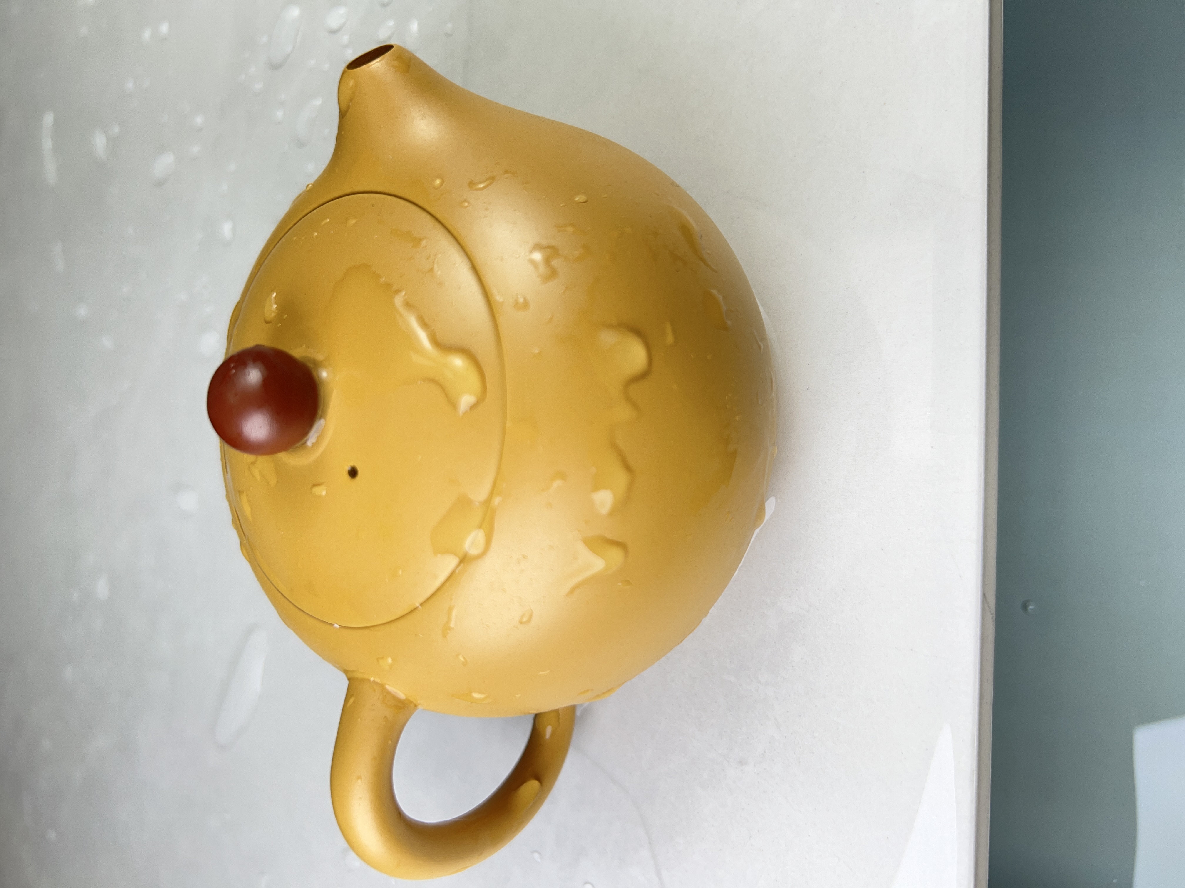 黄段泥黄色紫砂壶