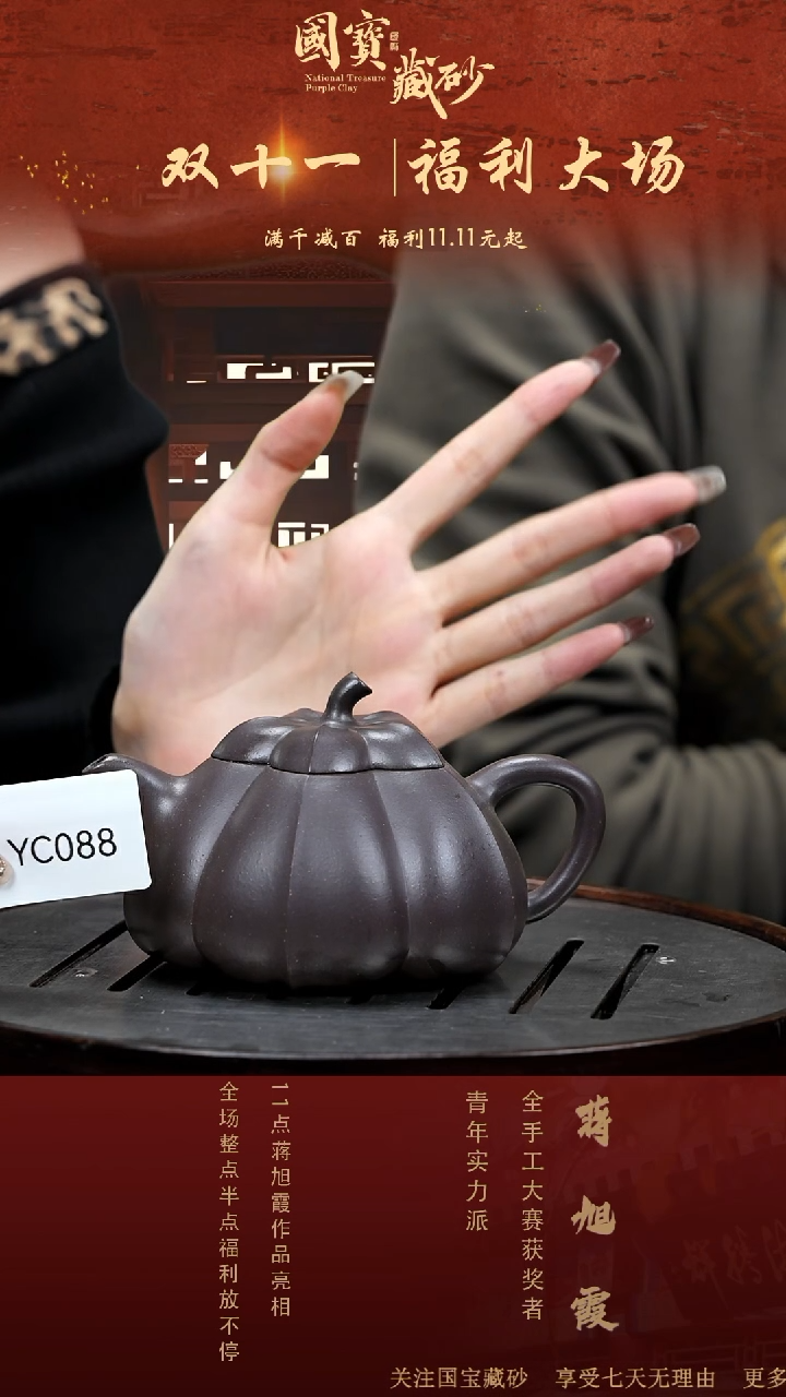 【闪购商品】紫砂茶壶YC088-1111JMJ