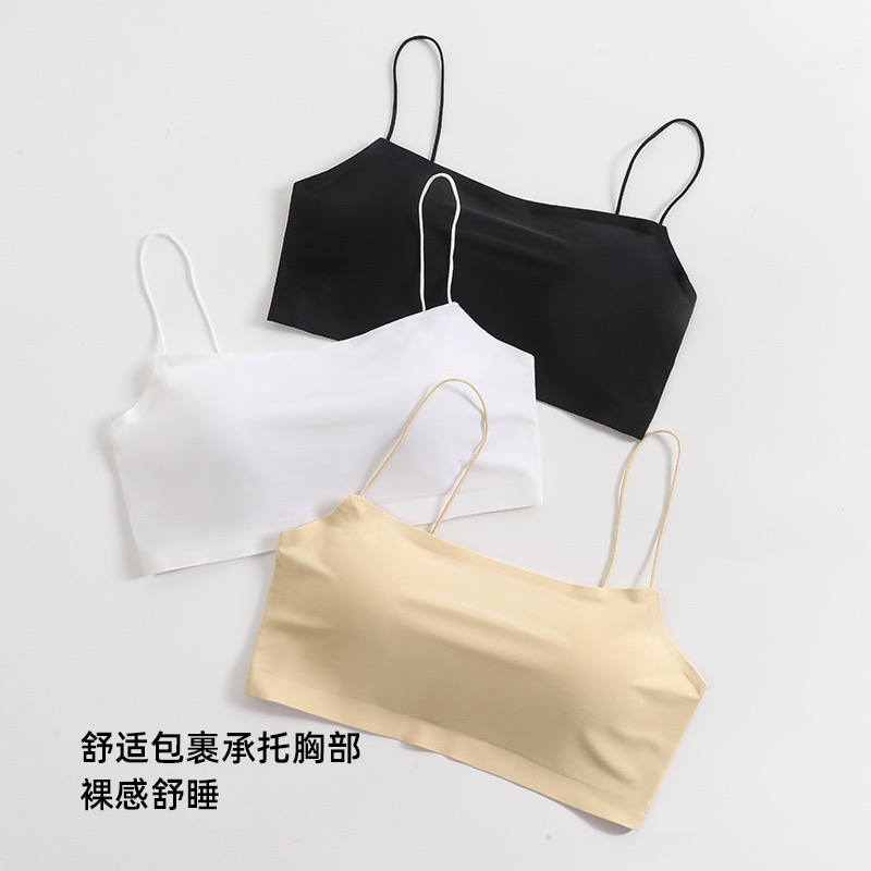 拾一 自穿推荐夏季吊带短款防走光抹胸美背