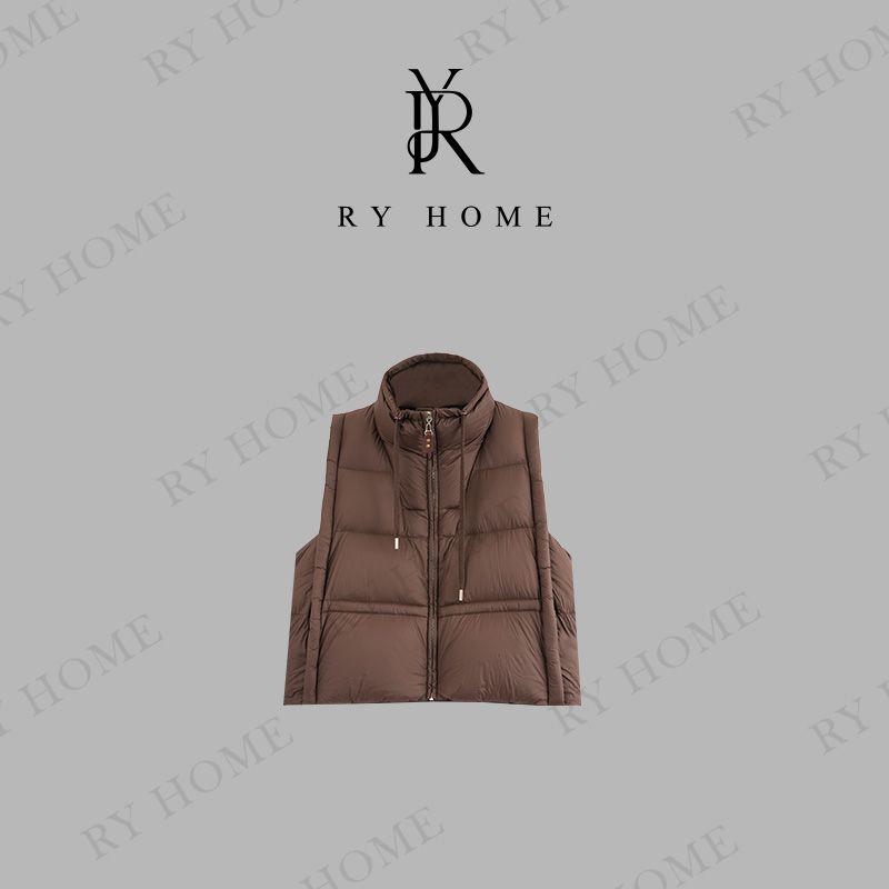 【容雨RYHOME】90白鸭绒＋龟背设计双A立体羽绒马甲244YF1202