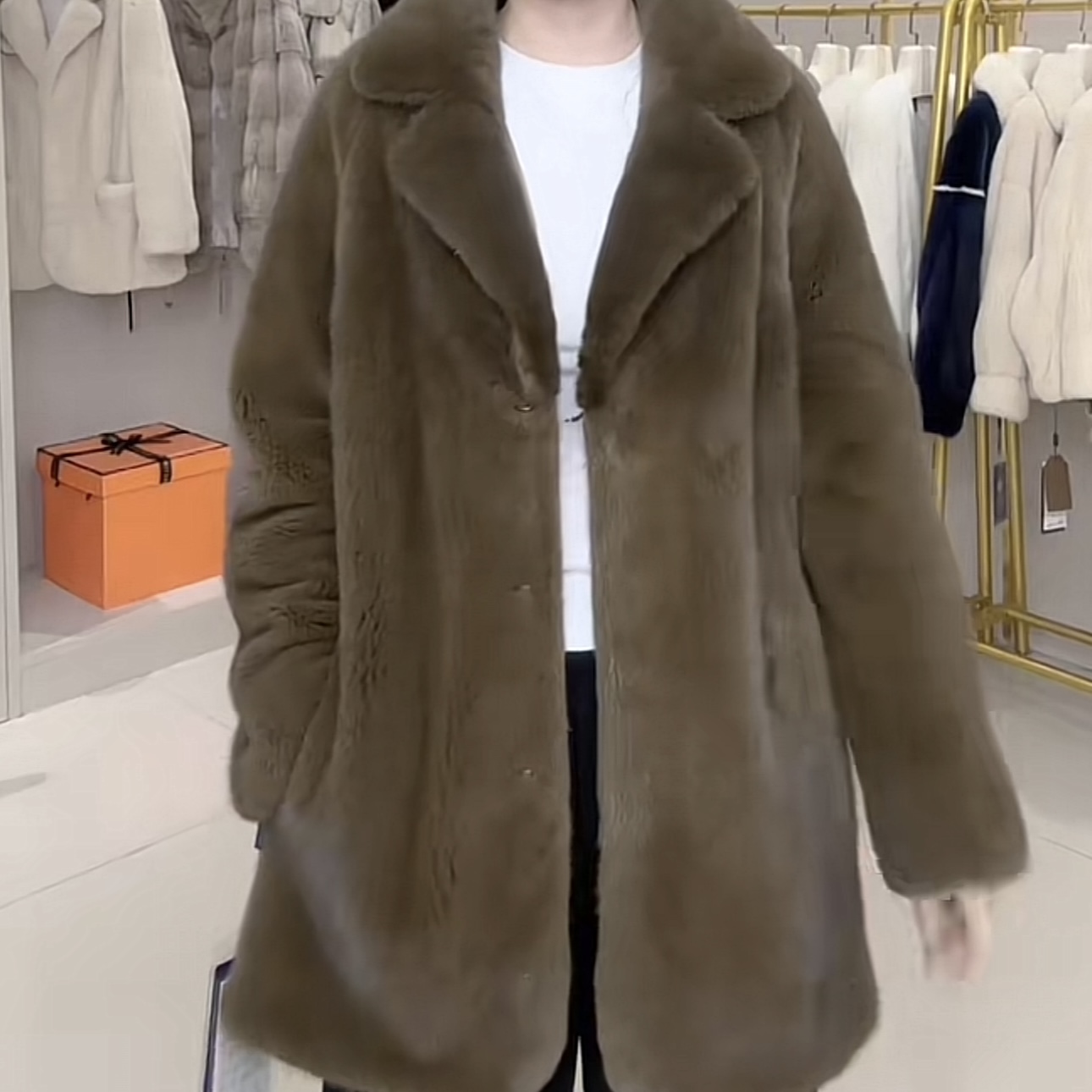 【16号链接 LANFUR】2024皮草新款女款貂皮大衣冬季款女士皮草外套