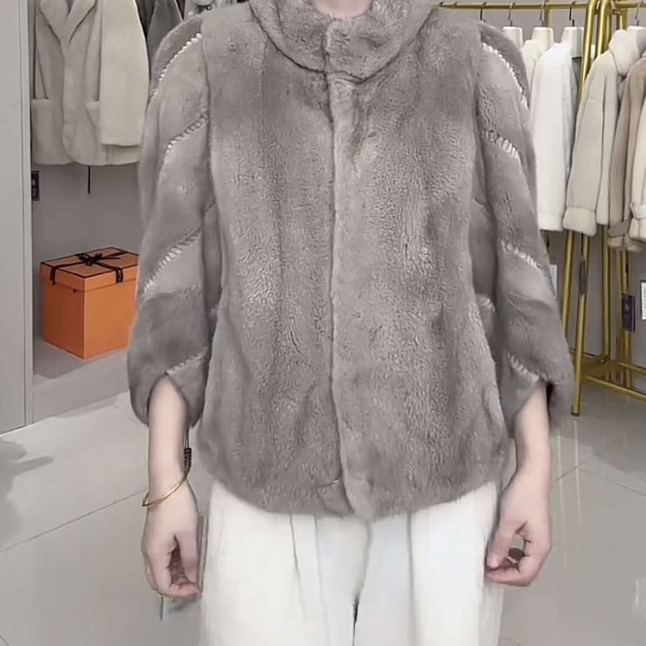 【11号链接 LANFUR】2024皮草新款女款貂皮大衣冬季款女士皮草外套