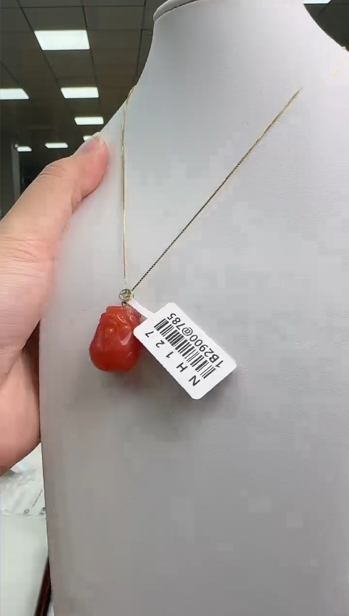 【闪购商品】南红玛瑙.18K金镶嵌保山貔貅多样性发一件