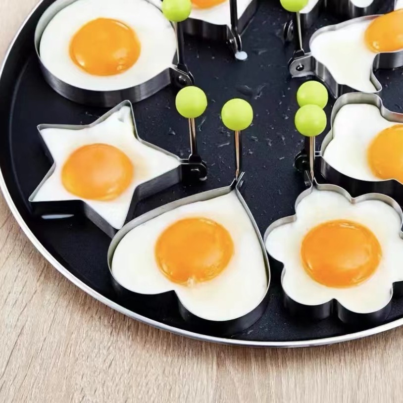 9.9三个图案创意不锈钢DIY  爱心蛋  荷包蛋煎蛋模具鸡蛋煎鸡蛋