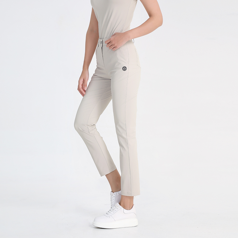 DEXGOLF高尔夫女士夏季新款九分裤4086高弹后背弹力品牌带logo
