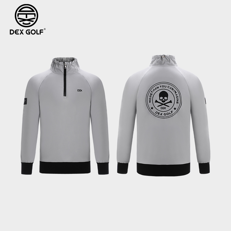 DEXGOLF高尔夫男士外套秋冬7037半拉链个性印花卫衣外套休闲运动