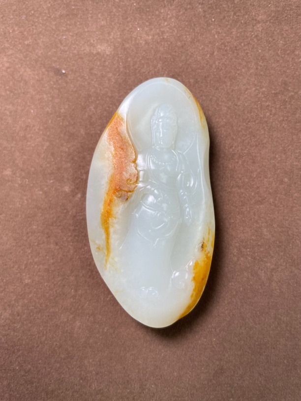 和田玉精品观音挂件