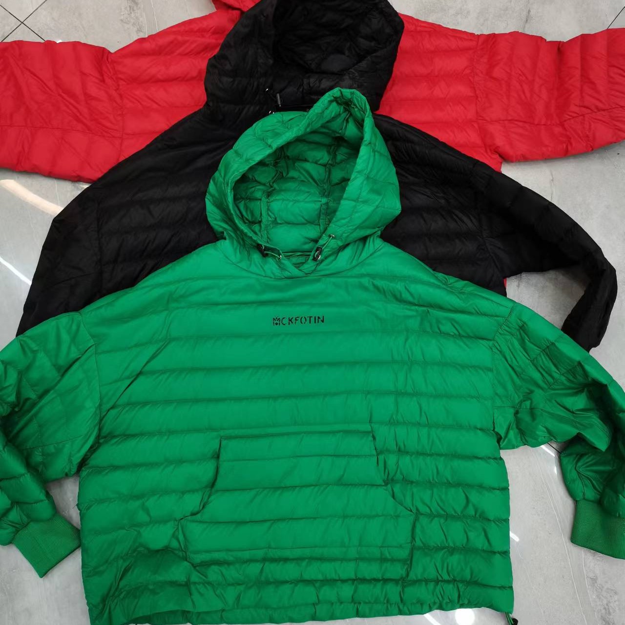 韩版休闲时尚套头连帽短款棉衣