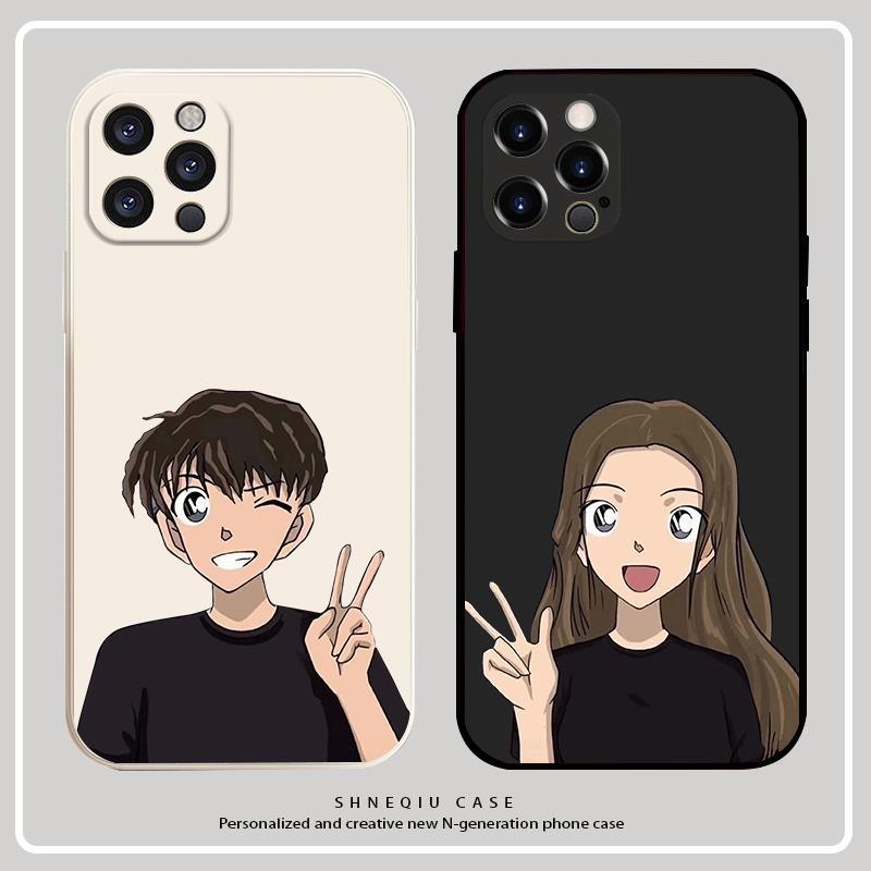 适用名侦探柯南苹果15promax手机壳iPhone14个性创意15情侣新款mi