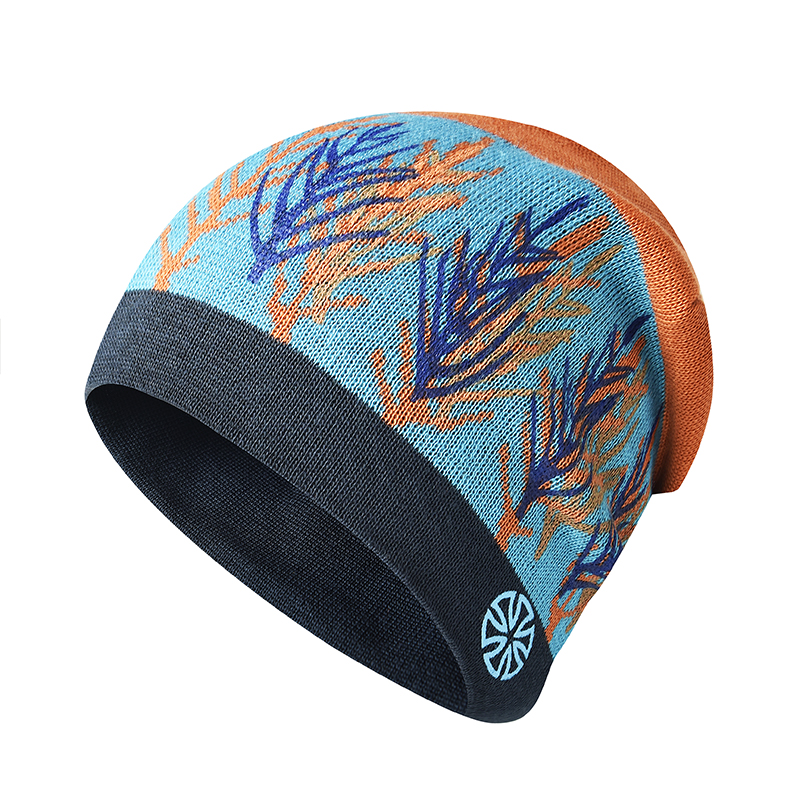 【专属】0044吉顶 双面戴 冬季户外运动跑步马拉松双层针织帽子