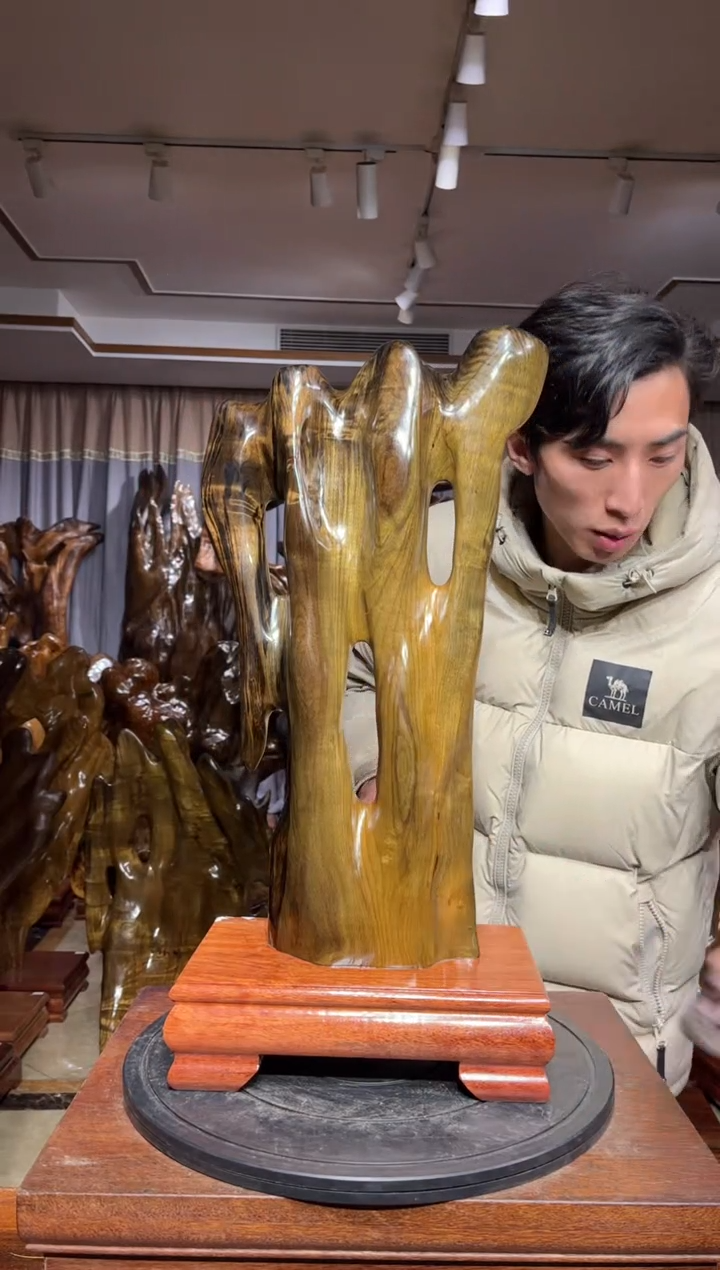 【闪购商品】金丝楠木自然摆件