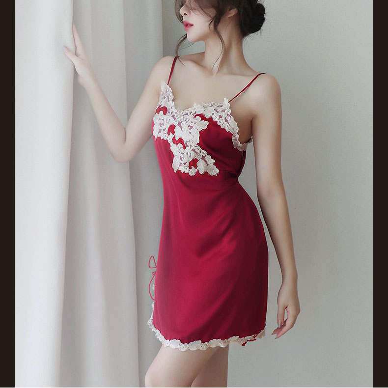 性感透明家居蕾丝气质显瘦修身女士睡裙内衣吊带情趣睡衣睡裙
