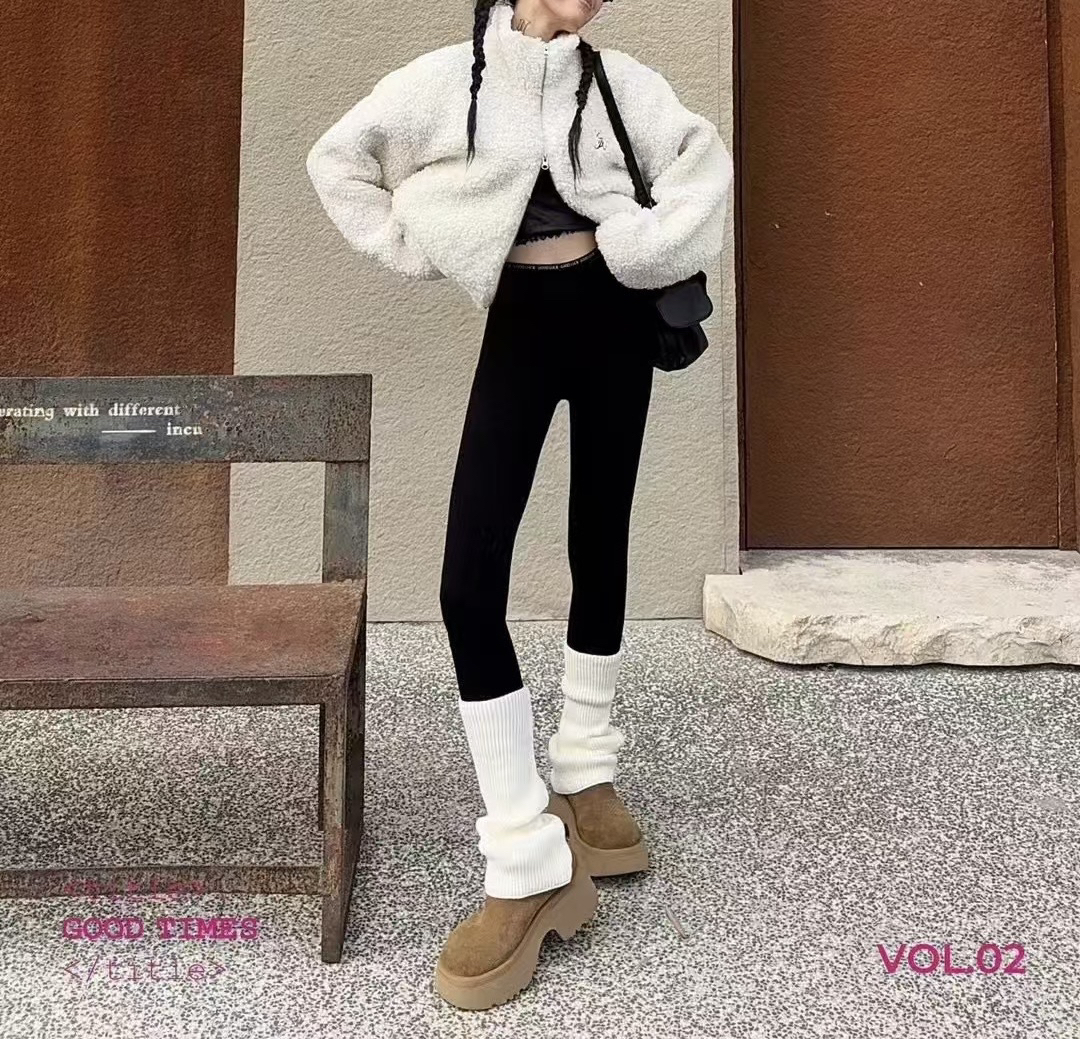 无缝无痕万向弹力云朵自然发热绒加厚保暖正版云朵裤