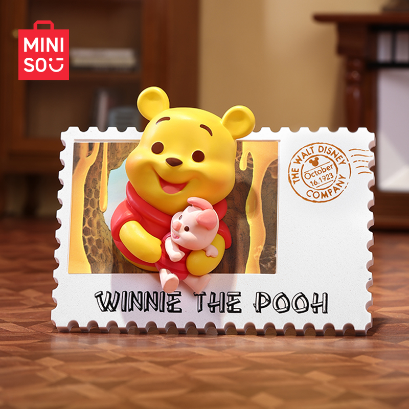 MINISO名创优品迪士尼复古邮票桌面摆件玩偶卡通可爱高颜值礼物