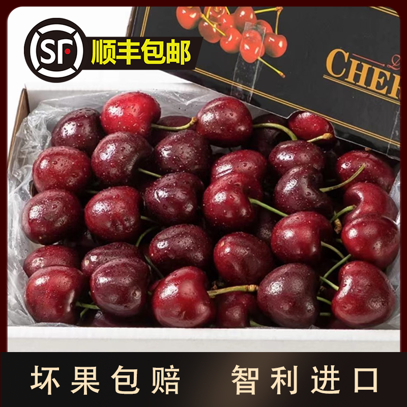 【现货顺丰特快】桑提娜新鲜智利进口车厘子5斤整箱樱桃28~34mm