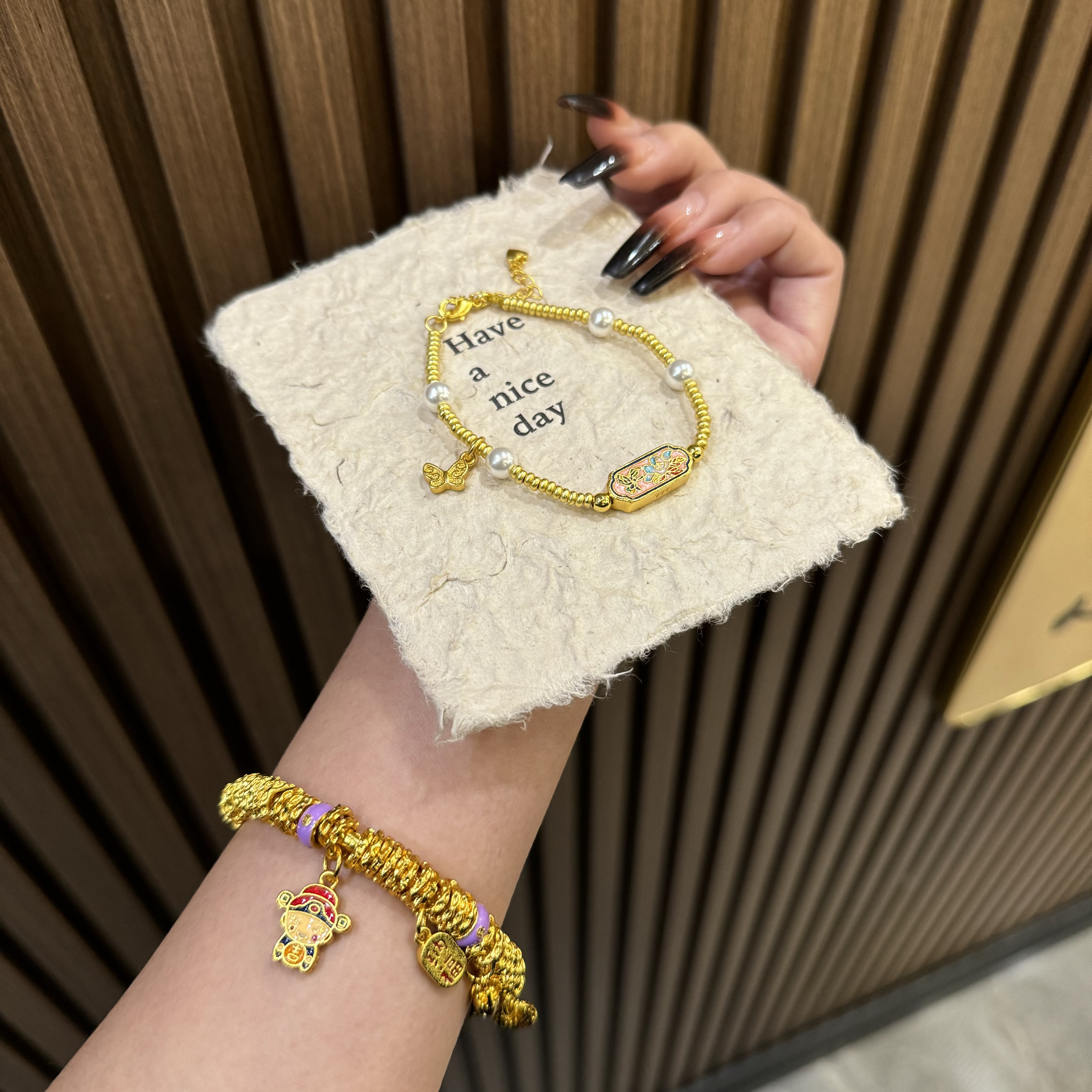   XIYAN/熹言 新中式国潮风精致松鼠古法珠珠手链92020