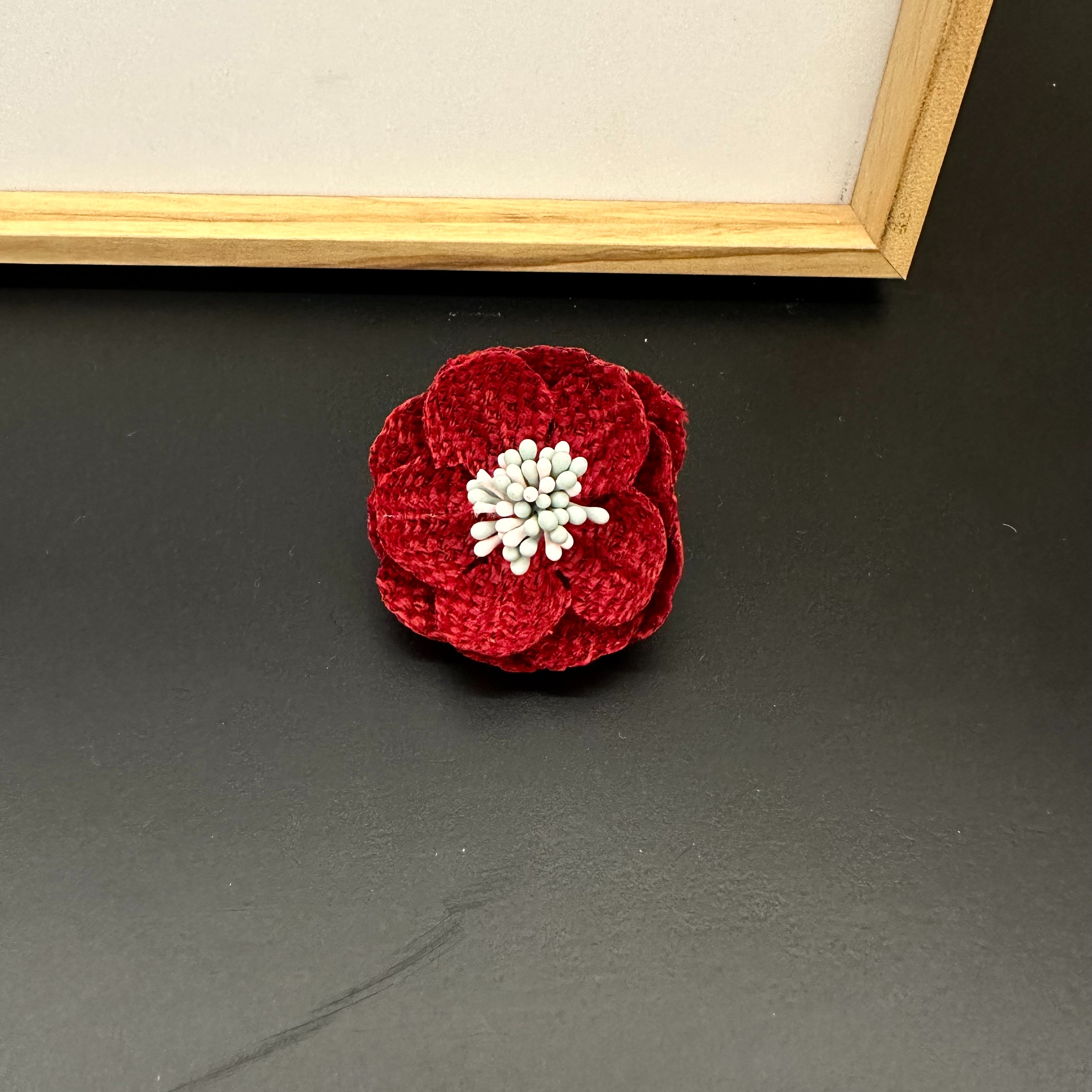 无品牌合金布艺领针 GT7876时尚搭配小花朵领针