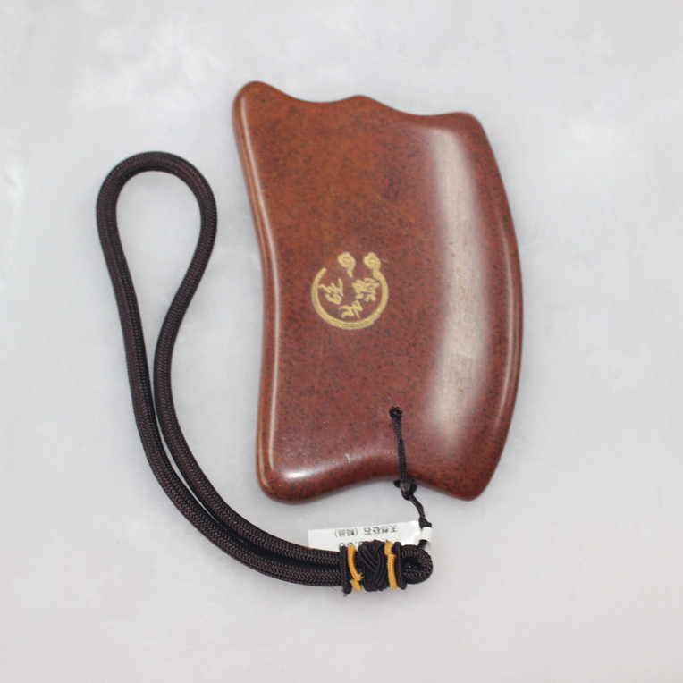 【砭玥】砭生源刮板富贵红砭石刮板全身通用美容板面部肩膀梳通经络