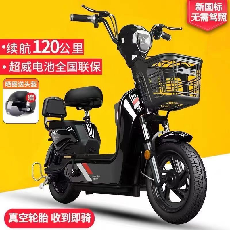 新国标电动车成人男女款电动自行车48V两轮小型电动电瓶代步车