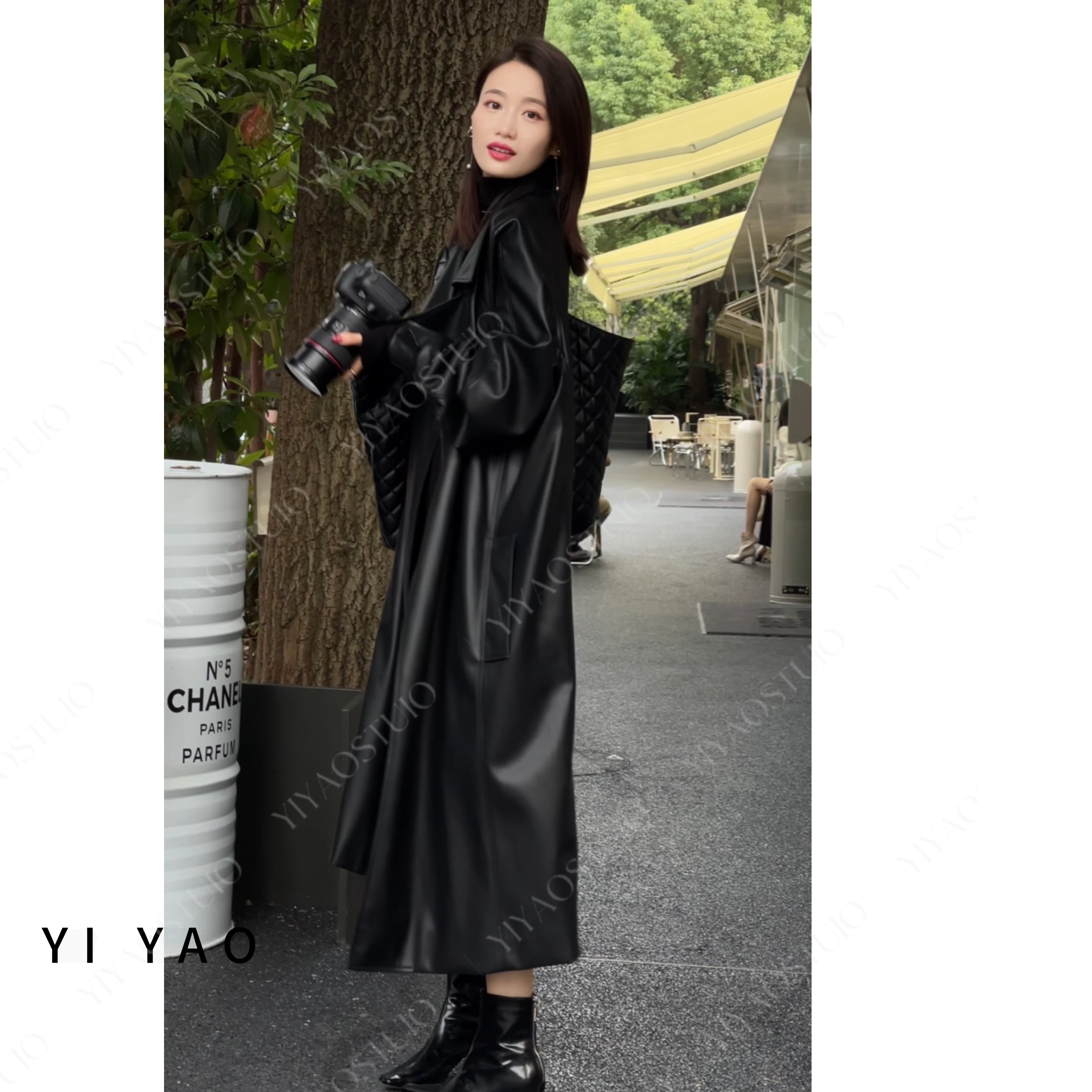 【亦瑶定制】黑骑士2.0 秋冬款高端显瘦加绒两面穿皮衣4DWDD8049