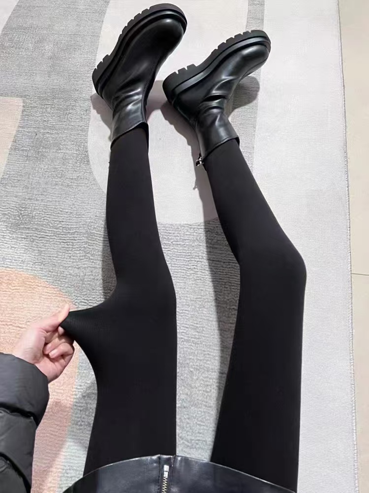 【瘦瘦裤】秋冬新款百搭简约显瘦时尚连体加厚瘦瘦裤裤袜 T24110101