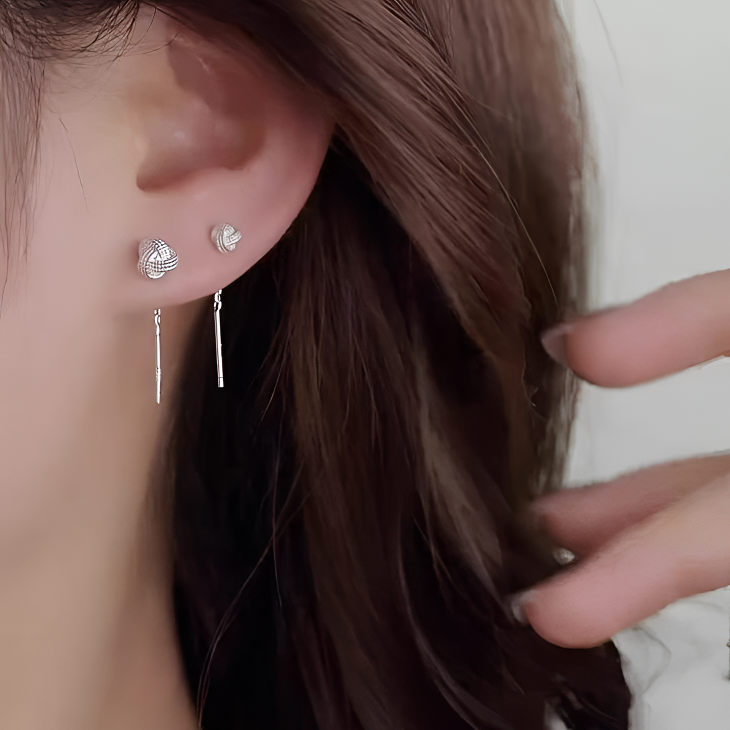 如意结流苏耳线简约大气浪漫高级感长款耳环气质百搭HW