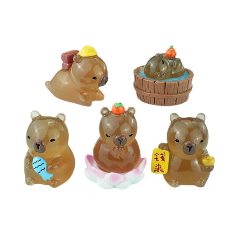 【潮流盲盒】夜光卡皮巴拉小萌粒潮流盲盒