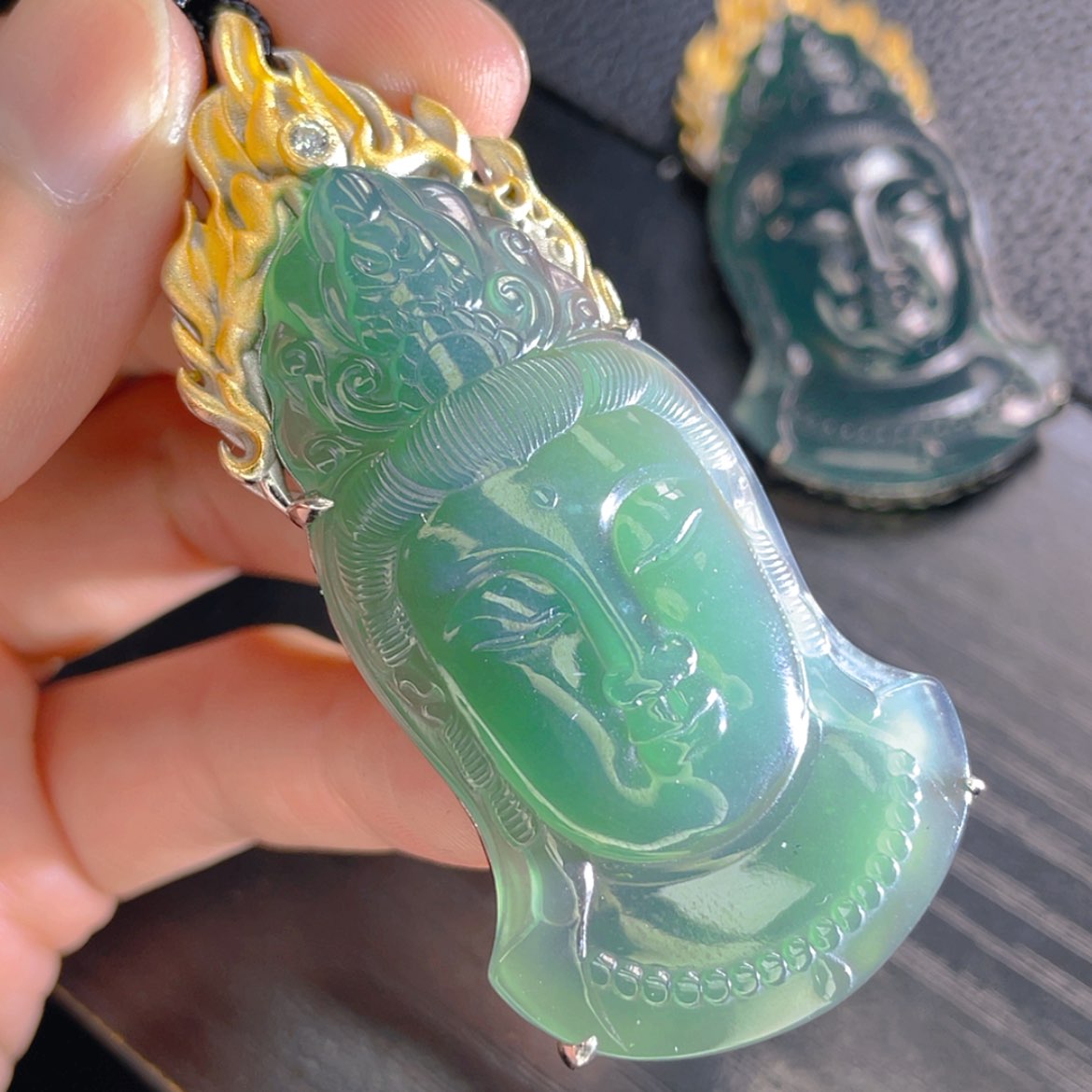 【闪购商品】翡翠颈饰银S925镶嵌25