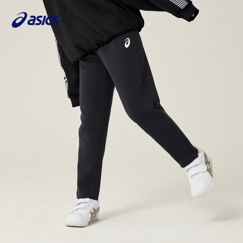 ASICS亚瑟士男女童装休闲运动针织保暖长裤334221084013