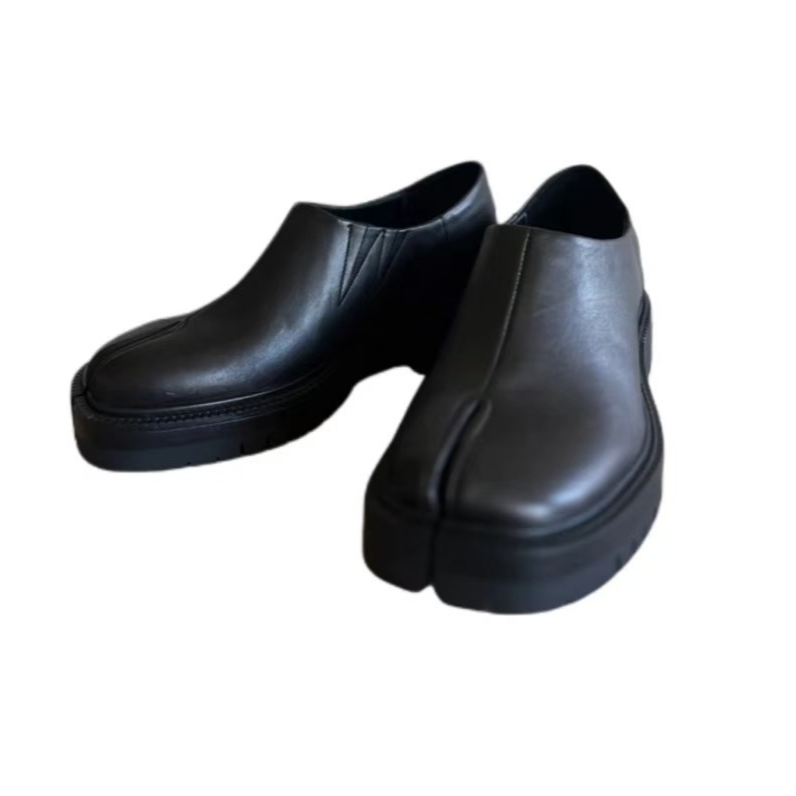 Syr【汝上春奕】『分趾鞋』牛皮复古欧美纯色懒人马蹄分趾鞋XZ3195