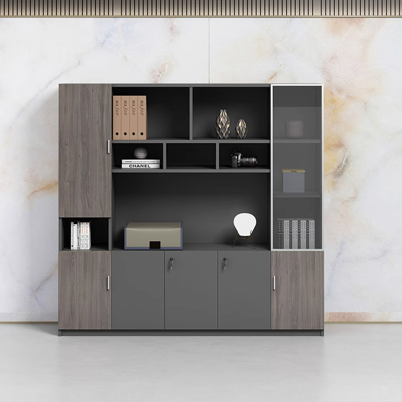  文件柜办公室书柜收纳柜办公柜资料柜带锁储物柜展示柜靠墙柜子