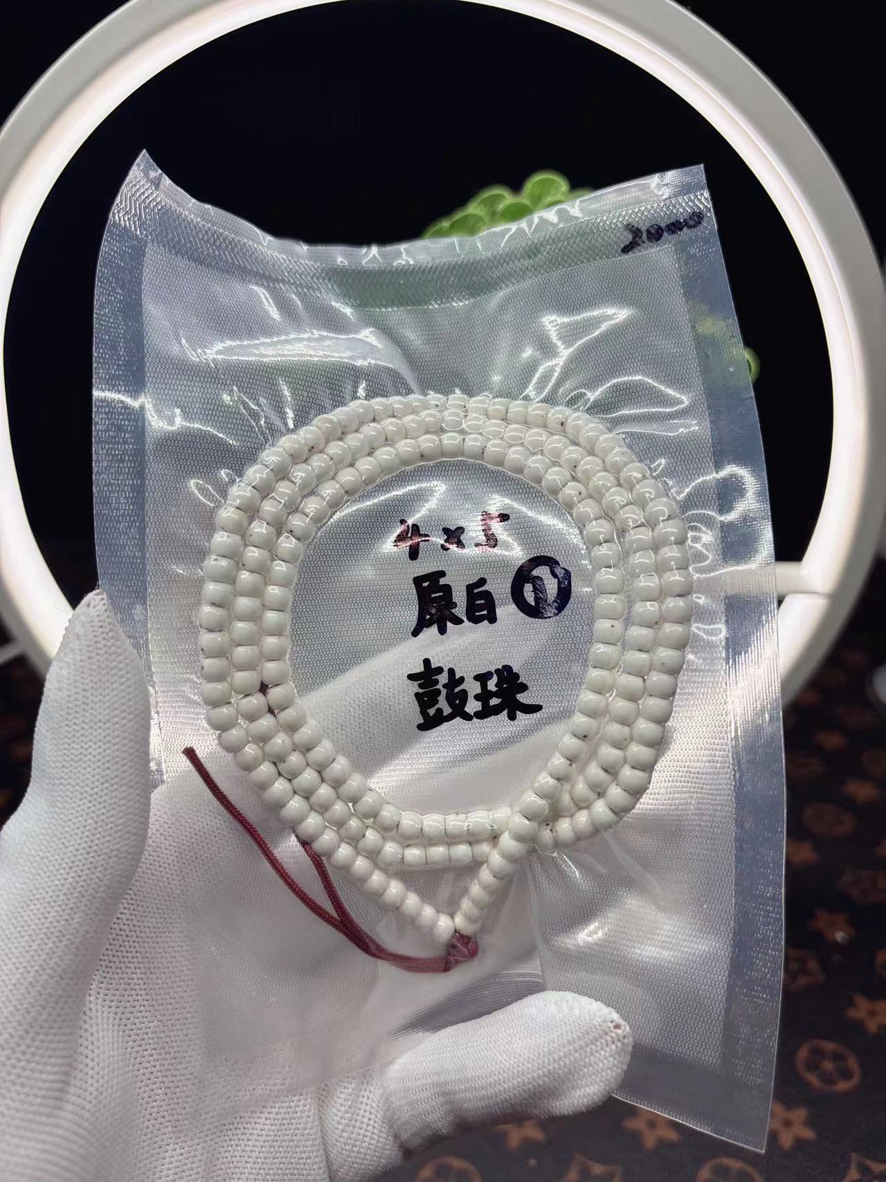 数星星！海南毛感料星月菩提5*4直切鼓珠原生态不煮不烫