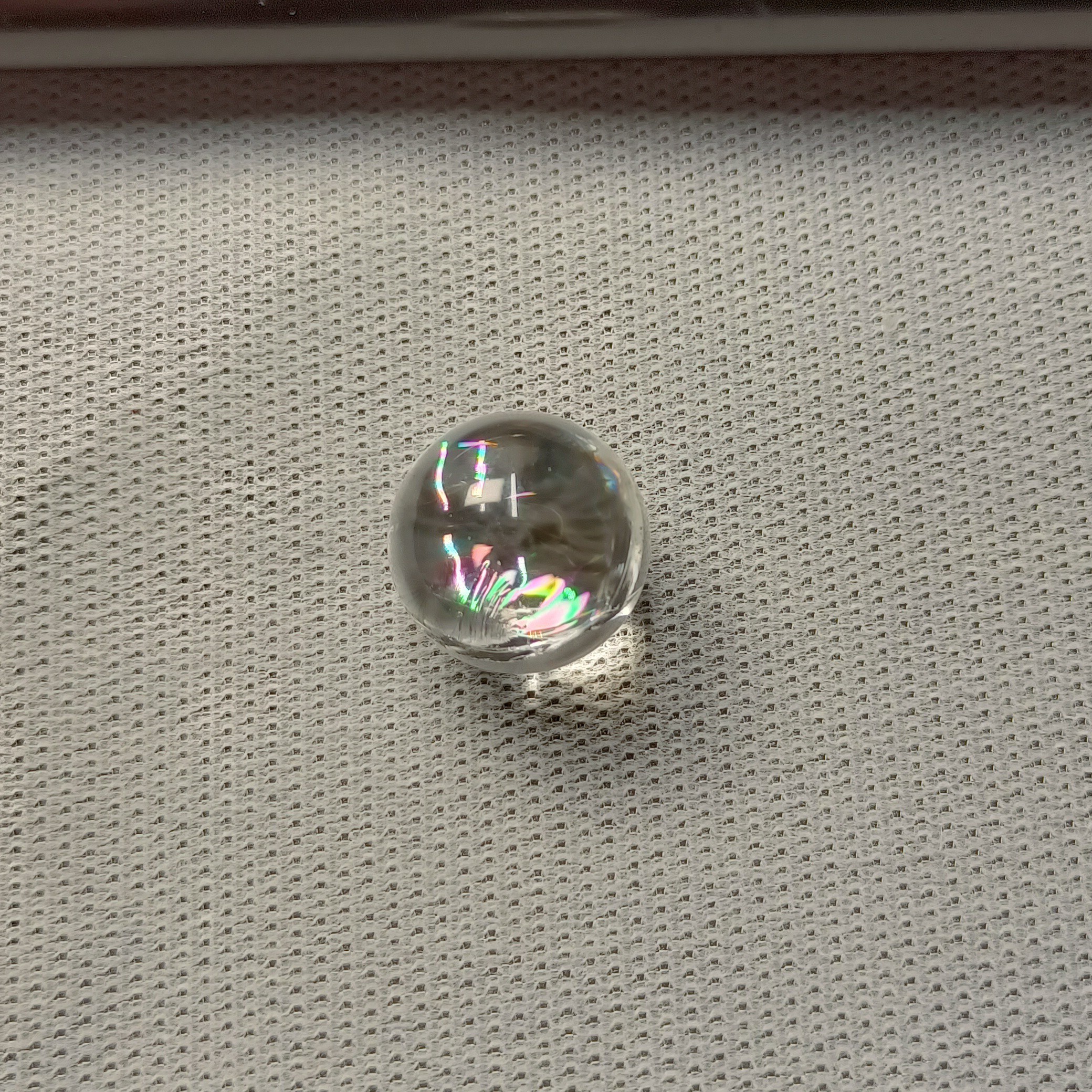 天然水晶   爆彩单珠