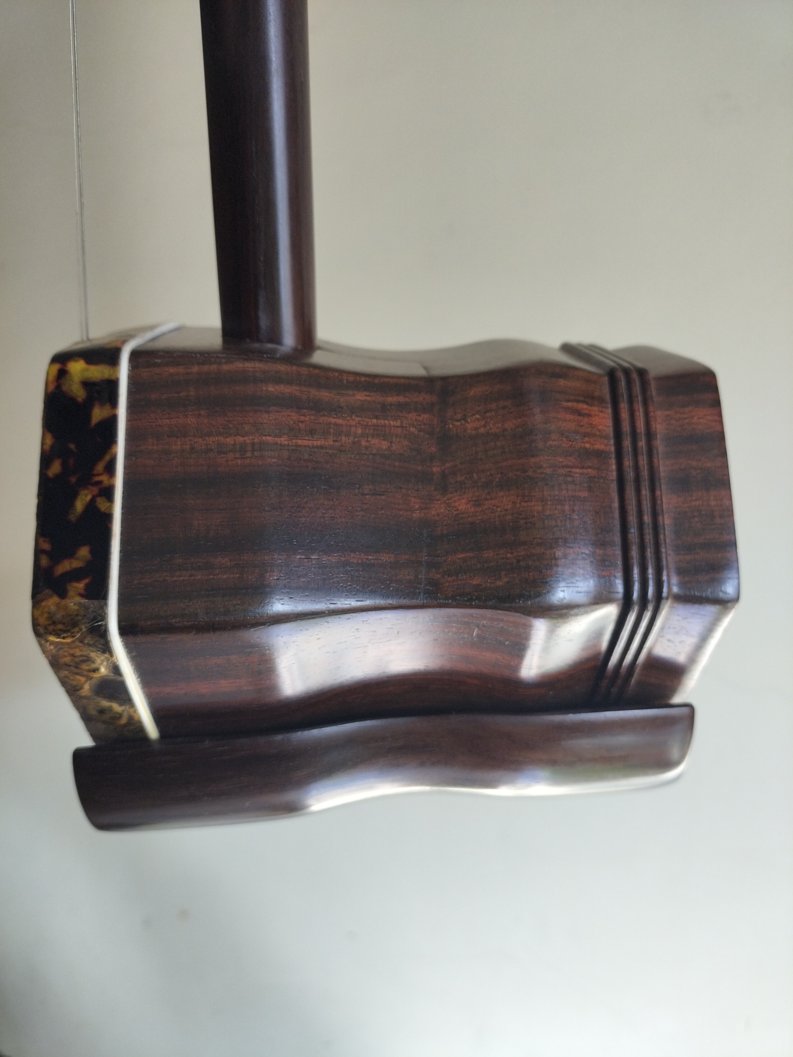老红木二胡，金花蟒脊背皮，手工制作专业