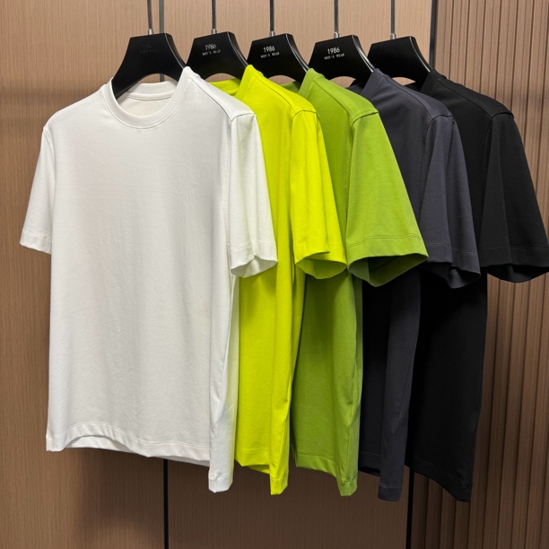 【四季短袖】男士零触感苏匹马棉白小T净版美学纯色短袖701 