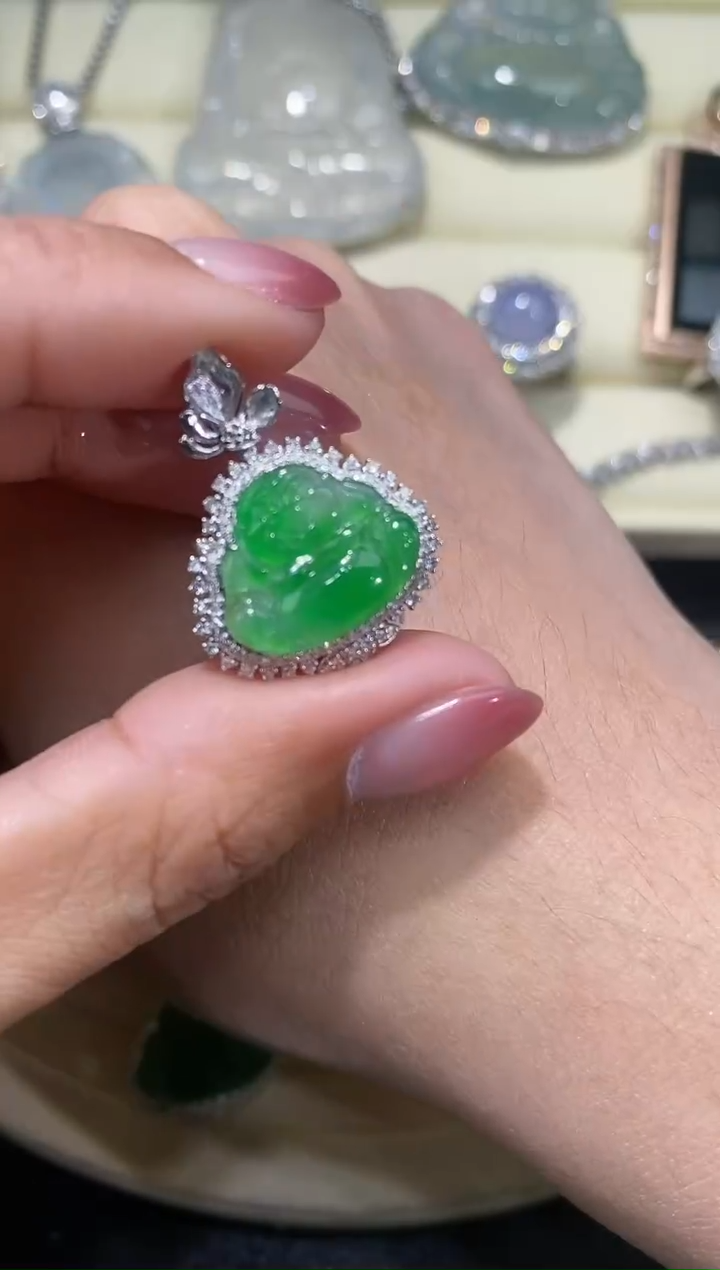 【闪购商品】定制翡翠18K金镶嵌26（无鉴赏期）