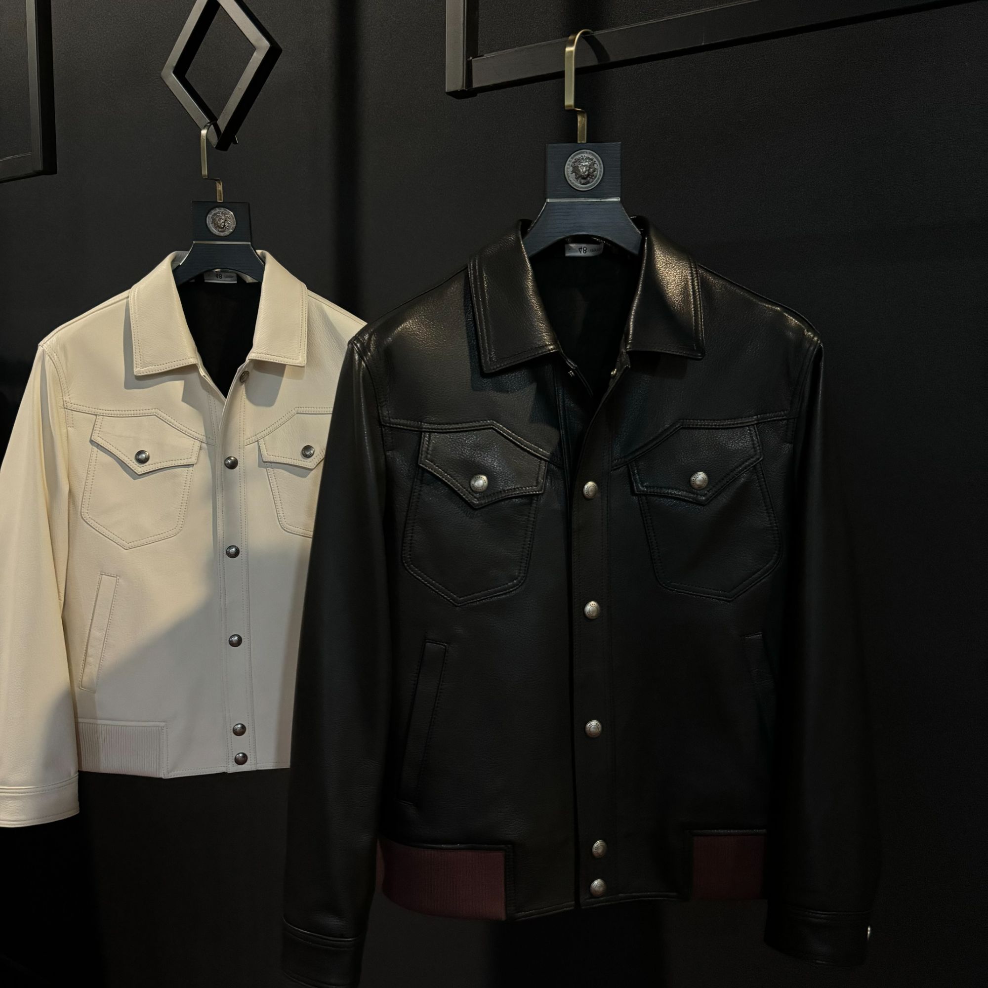 秋季新款 “自由无拘” 澳大利亚山羊皮 男士真皮皮夹克 B2-98166