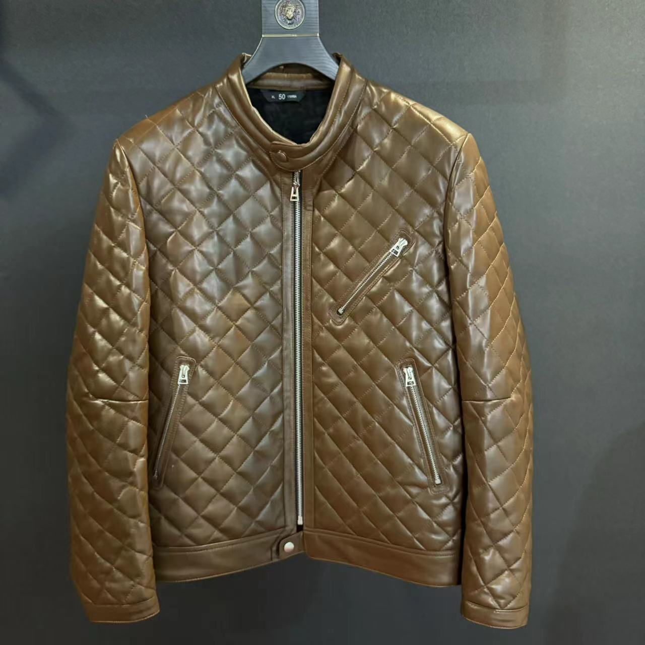 冬季新款 2365美式皮夹克男士时尚复古美拉德色系