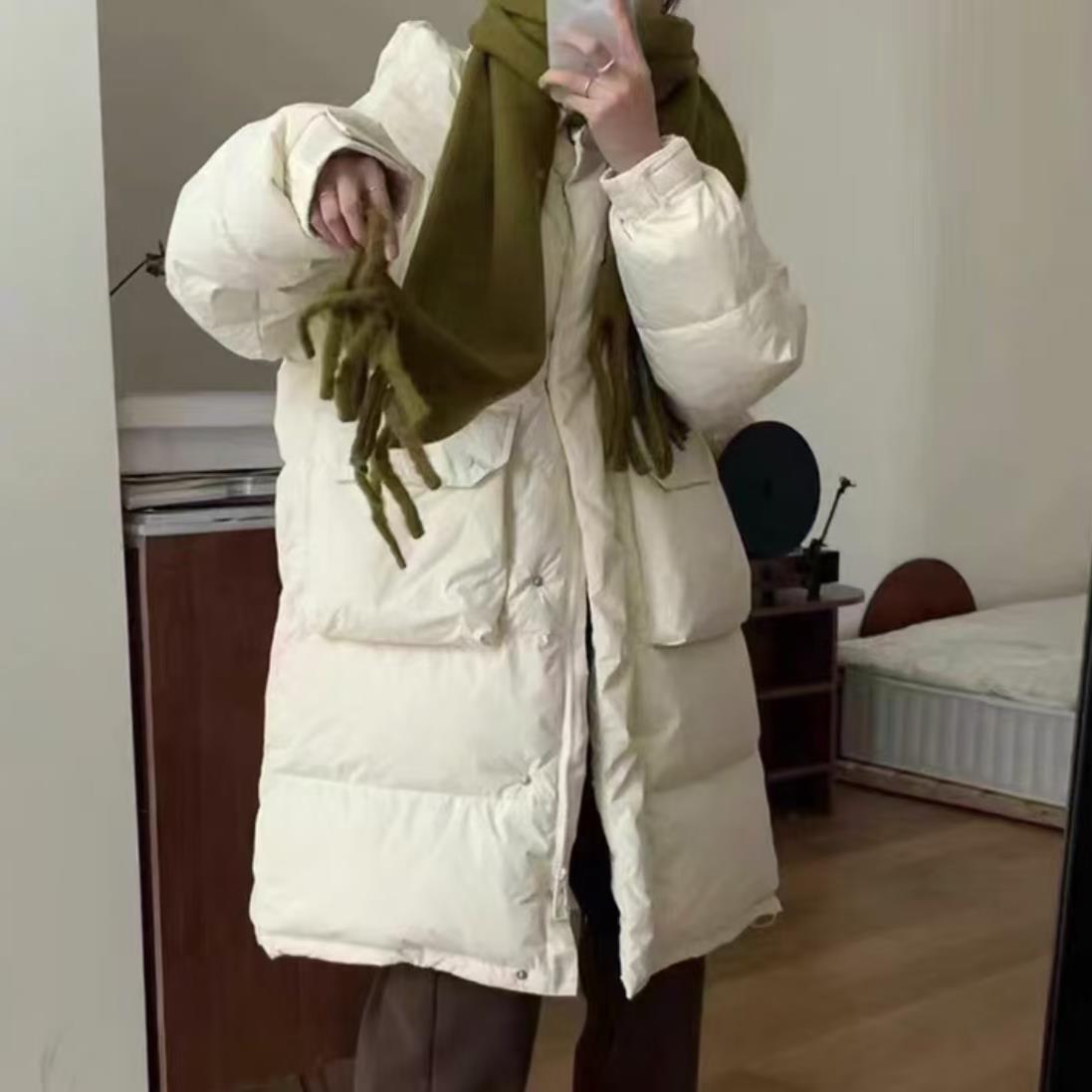 【羽绒服】索尼尔保羅冬季保暖加绒加厚款宽松外套女装3838[YZM]