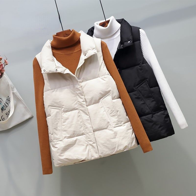 波司豋胖mm大码羽绒服服马甲2023女秋冬短款韩版学生坎肩百搭宽松
