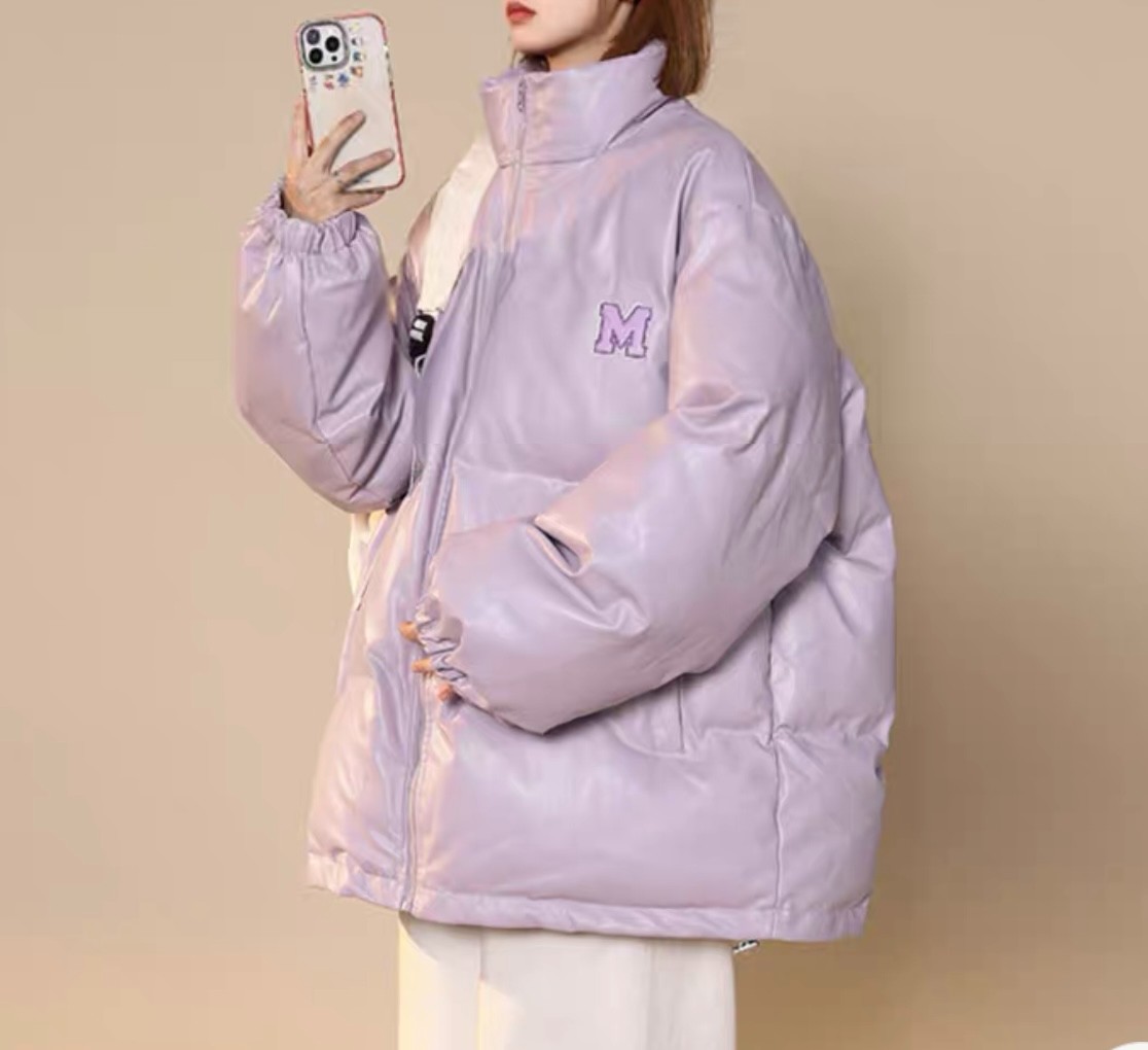 601-800号英伦宽松美式中性棉衣棉服