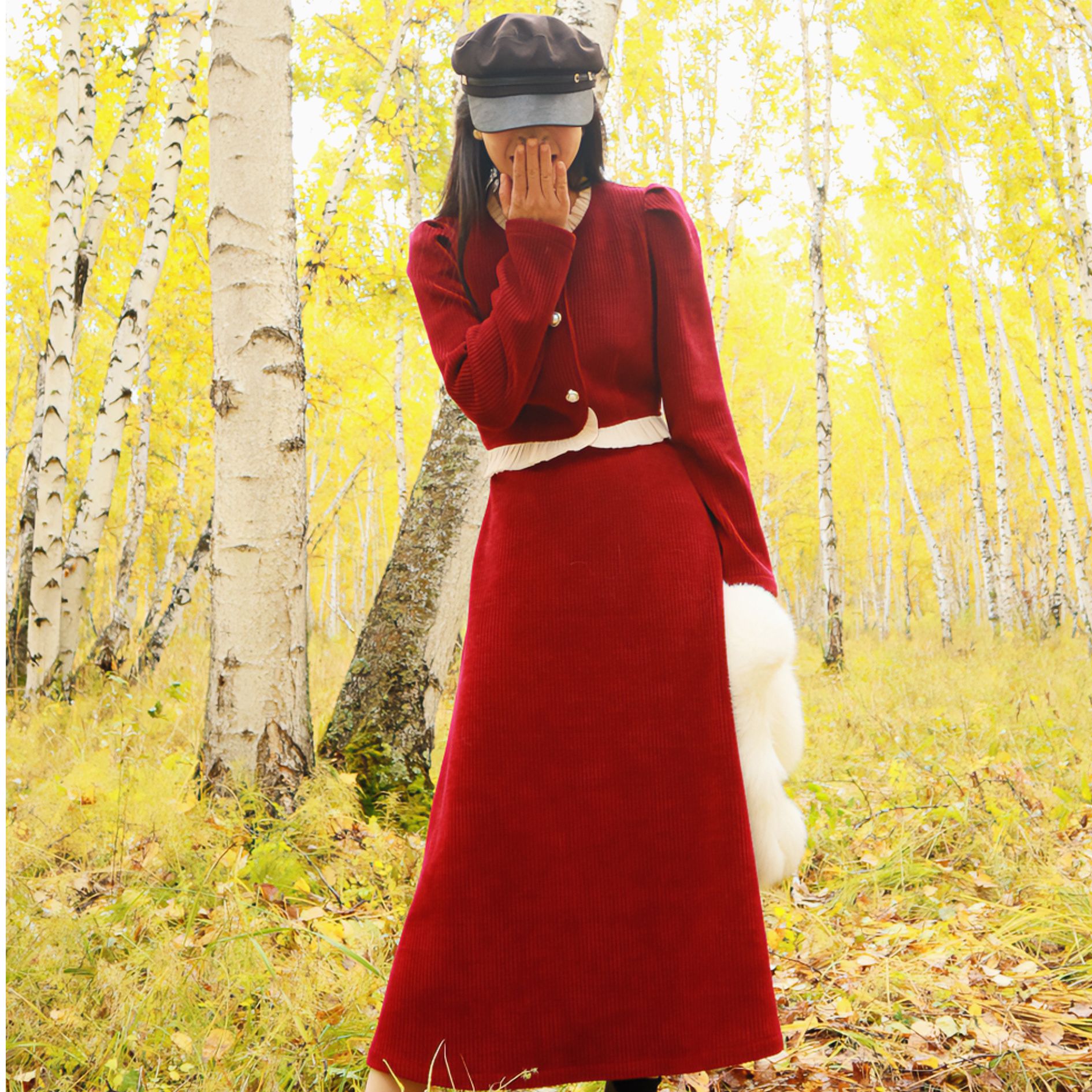 missonep赫本风氛围感套装裙