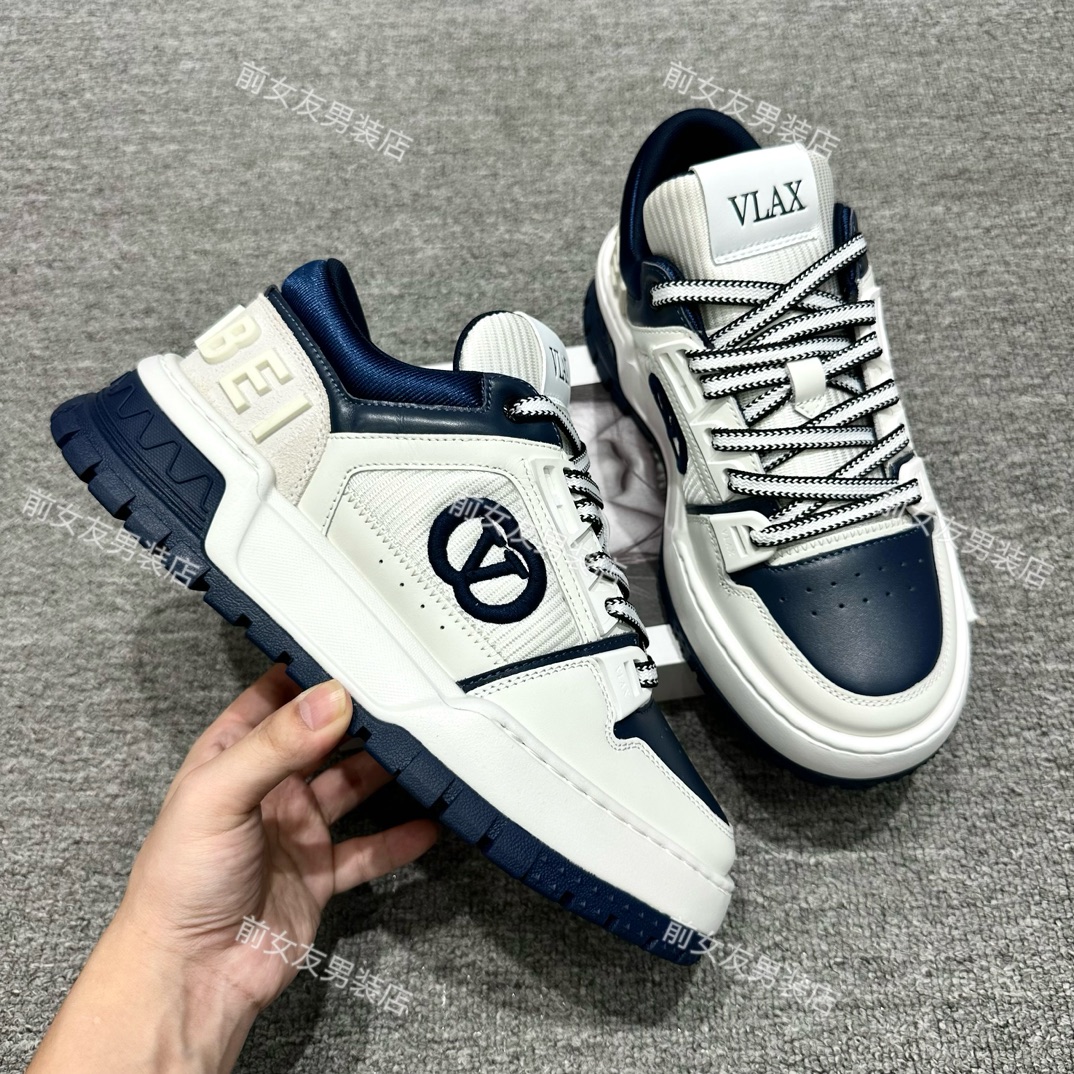 【V-LAX高端 鞋子】新款休闲鞋真皮鞋安脚舒服软底软面舒适男士潮流