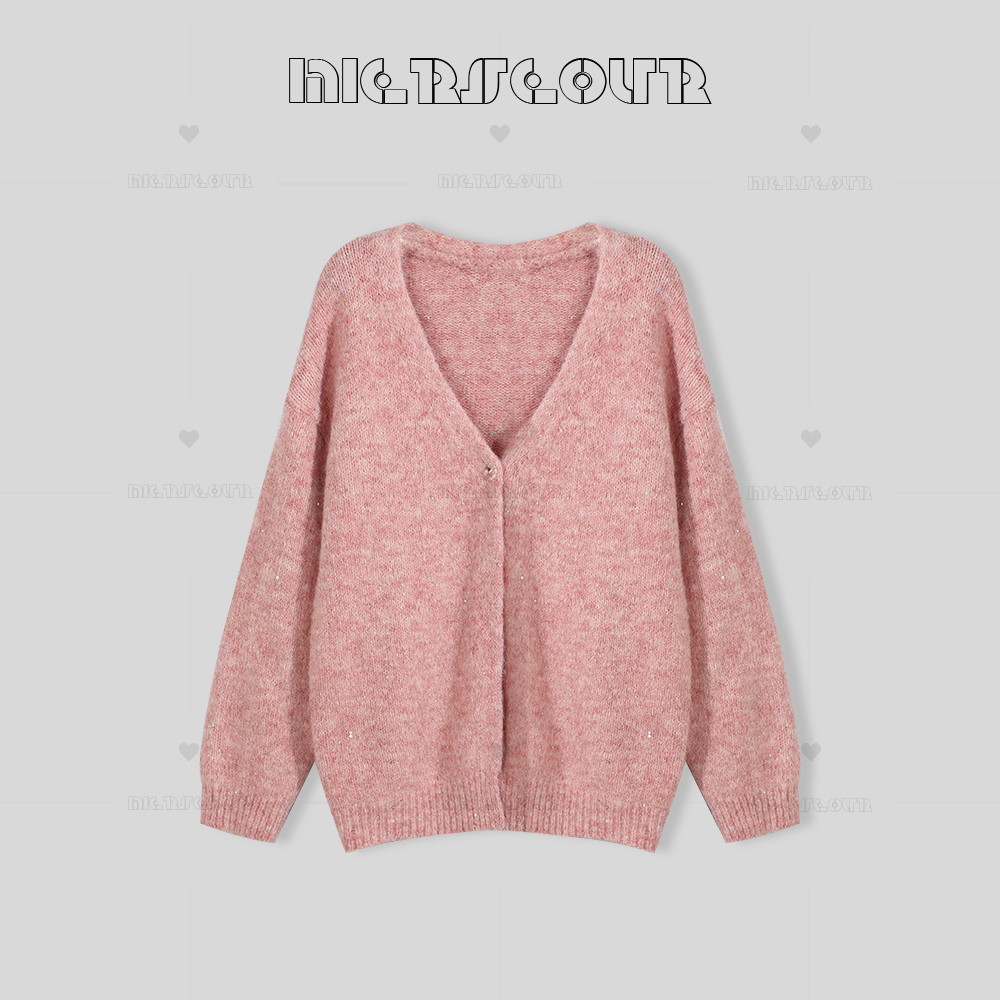 新款甜美慵懒风开衫毛衣815