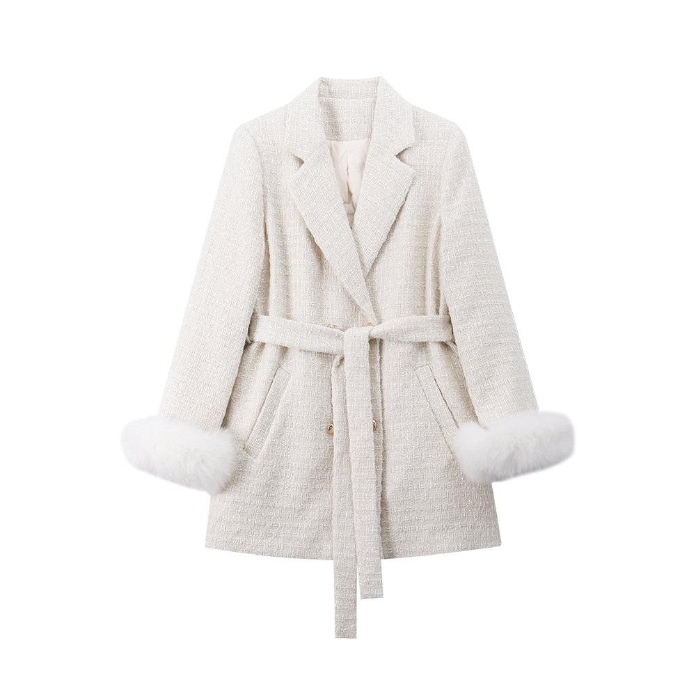 2024冬季新款高级感气质百搭粗呢外套8862102/8832181